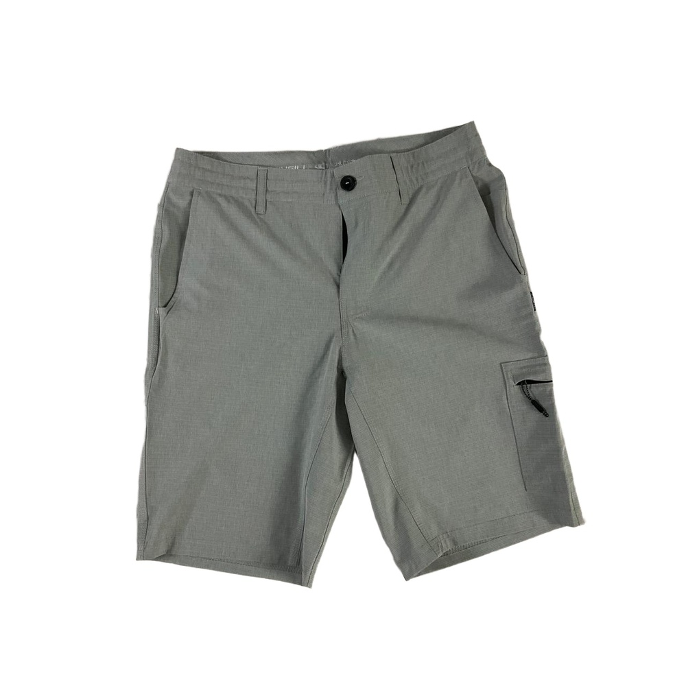 ONeill Gray Cargo Pocket Belt Loops Button‎ Closure Shorts Mens Size 30